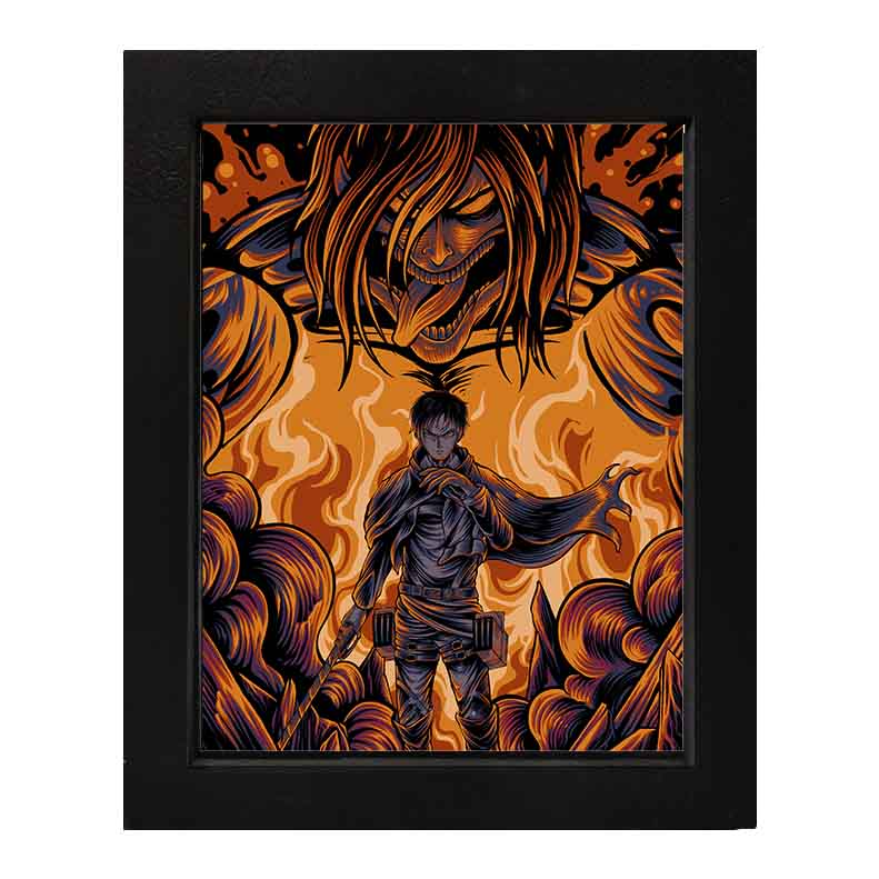 تابلو بک لایت حمله به تایتان - Attack on Titan